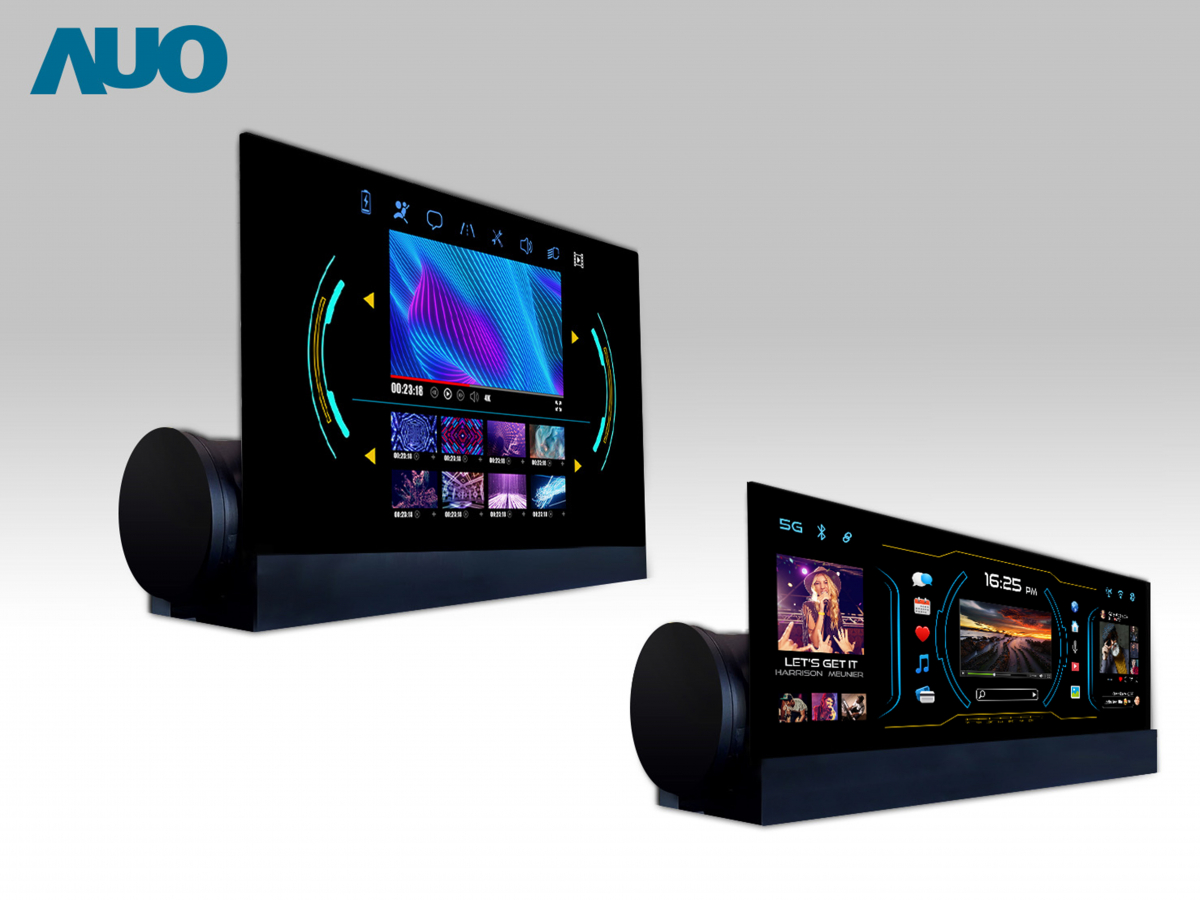 友達14.6吋可捲式Micro LED面板，導入車內資訊、影音娛樂及駕駛安全系統，翻轉智慧移動場域