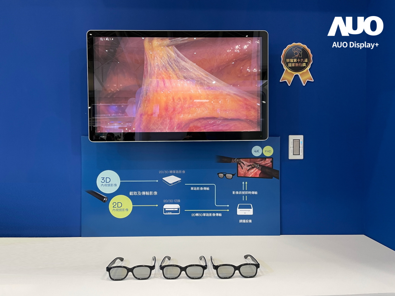 達擎寬視角3D醫療顯示器，協助醫護團隊成員於手術進行時，皆能看到一致性的3D影像，提高溝通效率，使手術更精準、快速完成達擎寬視角3D醫療顯示器，協助醫護團隊成員於手術進行時，皆能看到一致性的3D影像，提高溝通效率，使手術更精準、快速完成